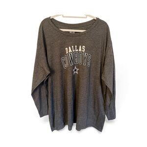 Dallas Cowboys Authentic NFL Long Sleeve Gray Shirt XXL (2XL)